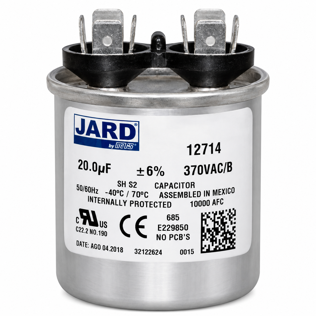 CAPACITOR 12714 20MFD 370V JARD