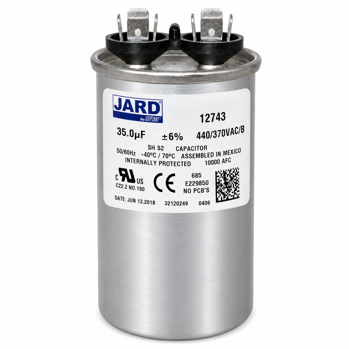 CAPACITOR 12743 35 MFD 440/370V JARD