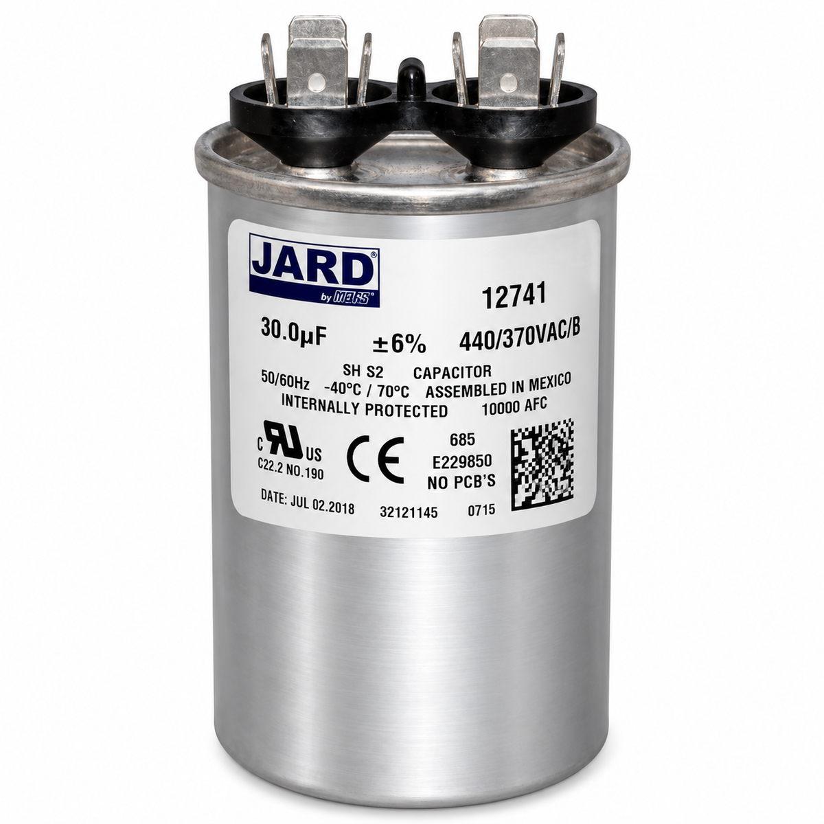 CAPACITOR 12741 30 MFD 440/370V JARD